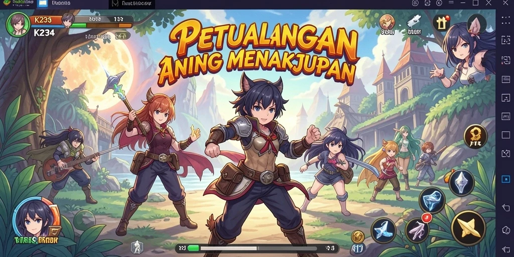 Tampilkan gameplay seru dengan karakter Anime favorit.