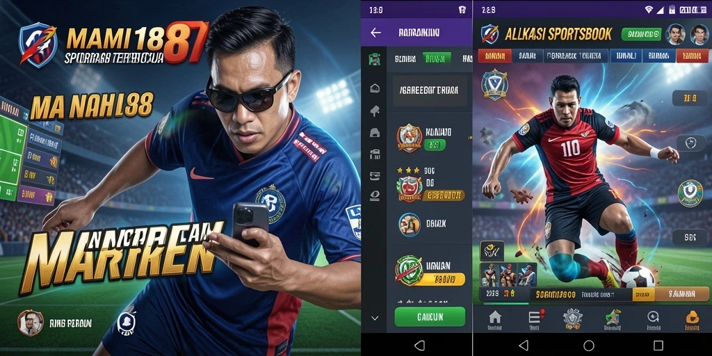 Screenshot utama MAMI188 menampilkan tampilan antarmuka taruhan olahraga.