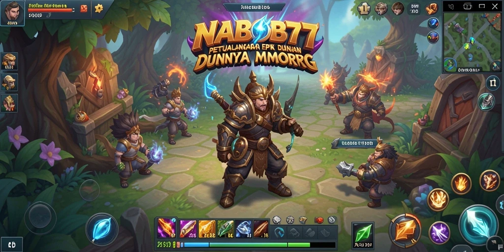 Screenshot NABOB77 menampilkan aksi petualangan MMORPG yang mendebarkan.