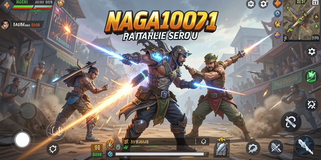 Tangkapan layar menampilkan aksi seru di medan perang NAGA1001.