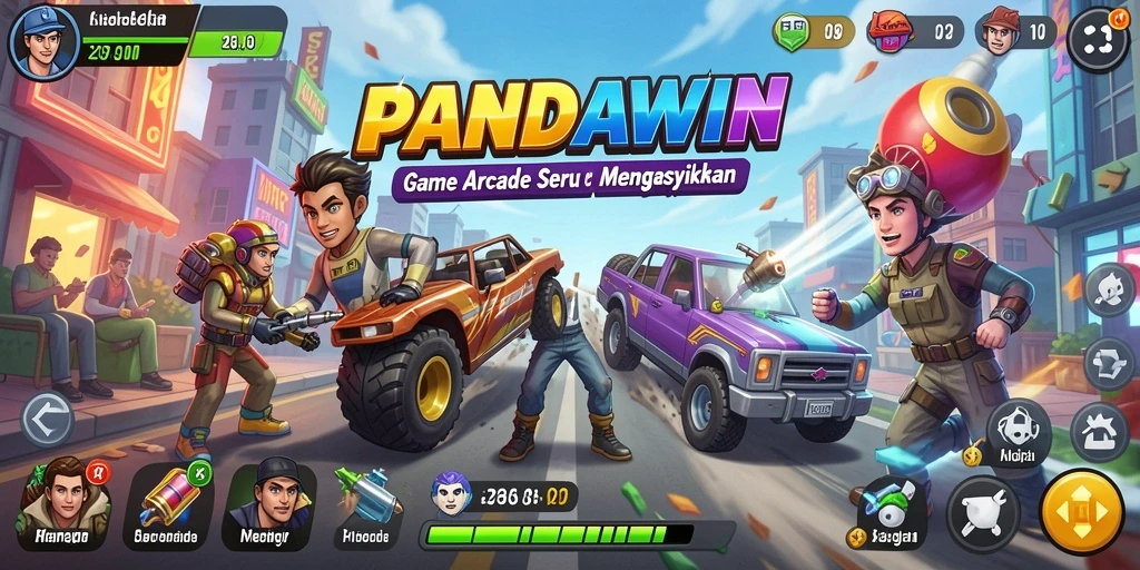 Screenshot gameplay PANDAWIN yang menampilkan keseruan arcade.