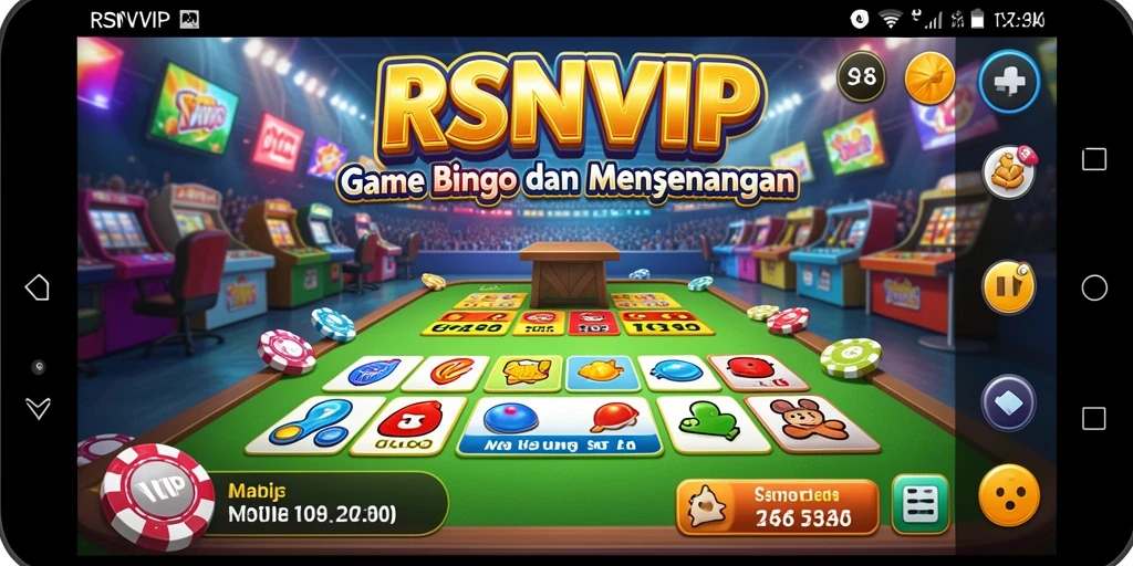 Screenshot gameplay RSNVIP menampilkan suasana bermain Bingo yang seru.