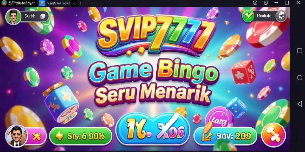 Tampilan gameplay Bingo yang menarik dan penuh warna di SVIP777.