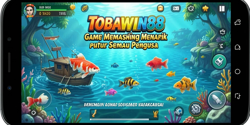 Tampilan gameplay TOBAWIN88 dengan pengalaman memancing yang seru.