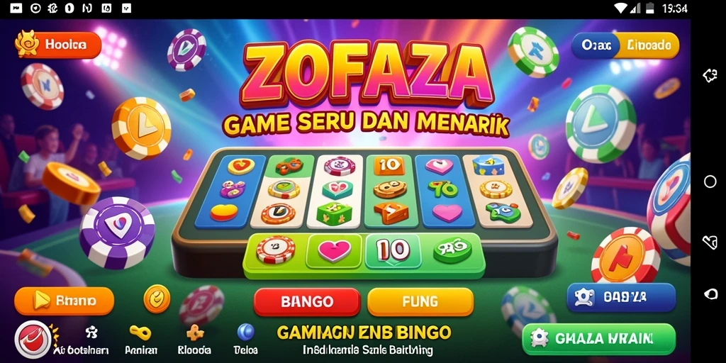 Tampilan gameplay menarik dalam permainan Bingo ZOFAZA.