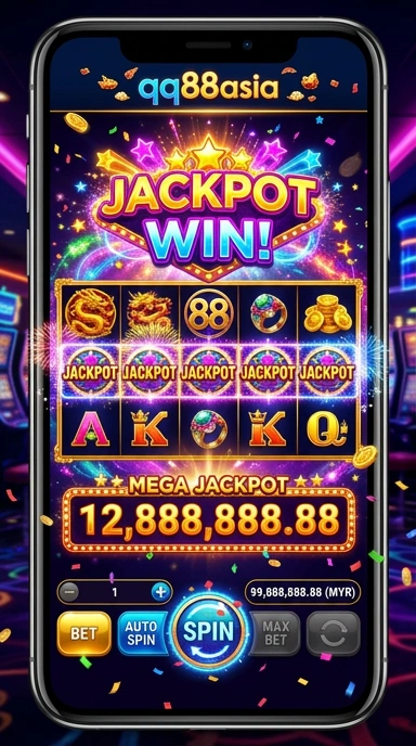 Antarmuka pengguna yang sederhana di aplikasi qq88asia.